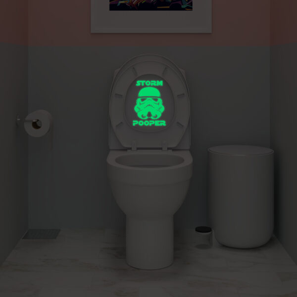 Storm Pooper Glow In The Dark Decal