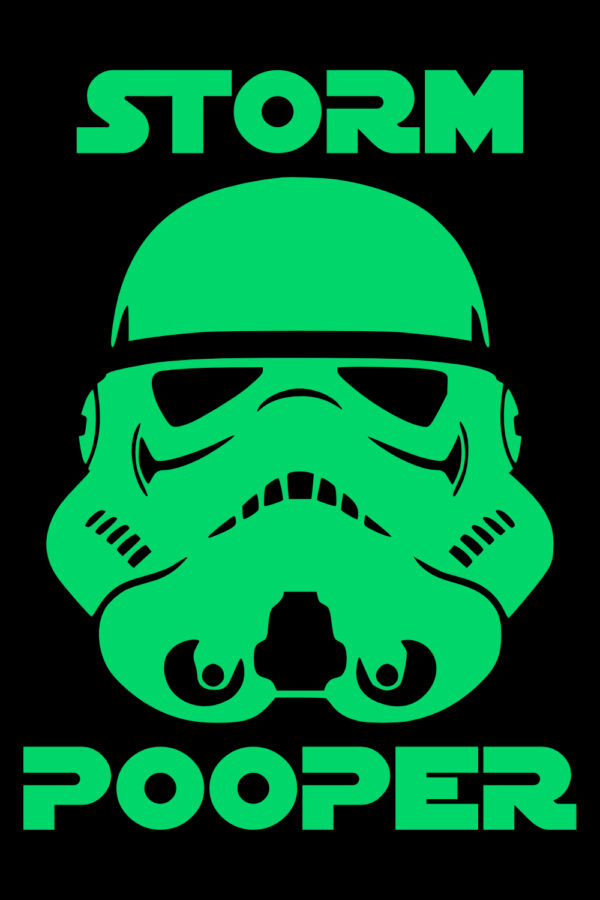 Star Wars Storm Pooper Bathroom Sign Plaque - Humor Decor